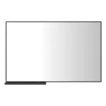 48 in. W x 30 in. H Rectangular Aluminum Alloy Framed Wall Bathroom Vanity Mirror with Storage Rack in Black