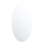 15 in. W x 25 in. H Oval Frameless Beveled Wall Mounted Vanity Mirror - HD Makeup & Dressing Mirror