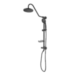 Wall Mount Stainless Steel Handheld Bathroom Shower System in Black