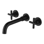 Wall Mounted Bathroom Faucet in Matte Black