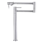 Surface Mounted Pot Filler with Lever Handle in Chrome