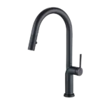 Single Handle Kitchen Faucet in Matte Black