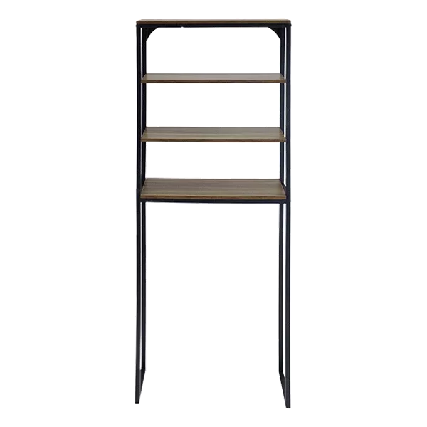 Tier Over Toilet storage, Bathroom Space Saver with Multi-Functional Shelves in Brown