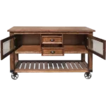 ACME Kadri Kitchen Cart, Distressed Chestnut 98180