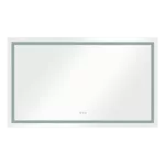 40 in. W x 24 in. H Large Rectangular Frameless Vertical and Horizontal LED Light Anti-Fog Wall Bathroom Vanity Mirror