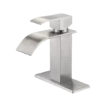 Waterfall Spout Bathroom Faucet,Single Handle Bathroom Vanity Sink Faucet