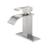 Waterfall Spout Bathroom Faucet,Single Handle Bathroom Vanity Sink Faucet