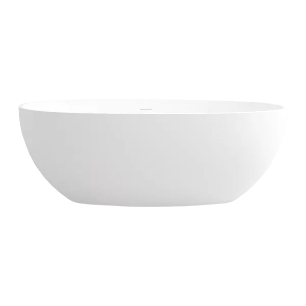 Solid Surface Freestanding Soaking tub in White Color