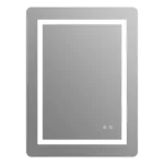 32 in. W x 24 in. H Small Rectangular Frameless Anti-Fog Wall Mounted Bathroom Vanity Mirror in Silver