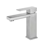 Waterfall Spout Bathroom Faucet, Single Handle Bathroom Vanity Sink Faucet
