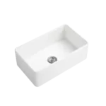 30 in. Ceramic Farmhouse Kitchen Sink in White