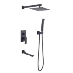 Shower System 10 Inch Square Bathroom Luxury Rain Mixer Shower Combo Set