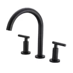 Two Handle High Arc Widespread Bathroom Sink Faucet 3 Hole