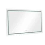 "72 x 48" Large Dimmable Wall LED with Front and Backlight, Anti-Fog, Shatter-Proof, Memory, 3 Colors, Vanity Bathroom Mirror