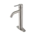 Waterfall Spout Bathroom Faucet,Single Handle Bathroom Vanity Sink Faucet