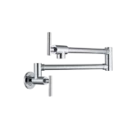 Pot Filler Faucet, Modern Brass Pot Filler Two-Attachment Wall Mount Folding Kitchen Pot Filler Swing Arm