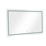 28 x 36 LED Lighted Bathroom Wall Mounted Mirror with High Lumen Anti-Fog Separately Control Dimmer Function