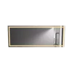 40 x 24 inches LED Lighted Bathroom Wall Mounted Mirror with High Lumen+Anti-Fog Separately Control+Dimmer Function