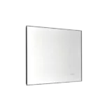Super Bright Led Bathroom Mirror with Lights,Metal Frame Mirror Wall Mounted Lighted Vanity Mirrors Dimmable Led Mirror for Makeup,Horizontal or vertical/GunGray Metal