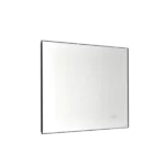 Super Bright Led Bathroom Mirror with Lights,Metal Frame Mirror Wall Mounted Lighted Vanity Mirrors Dimmable Led Mirror for Makeup,Horizontal or vertical/GunGray Metal