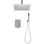 Ceiling Mounted Shower System Combo Set with Handheld and 12"Shower head