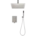 Ceiling Mounted Shower System Combo Set with Handheld and 10"Shower head