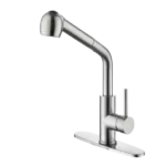 Kitchen Faucets with Pull Down Sprayer, Single Handle Kitchen Sink Faucet with Pull Out Sprayer, Brushed Nickel