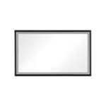 60 in. W x 36 in. H Oversized Rectangular Black Framed LED Mirror Anti-Fog Dimmable Wall Mount Bathroom Vanity Mirror Wall Mirror