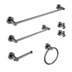 6 Piece Bathroom Towel Rack Set Wall Mount