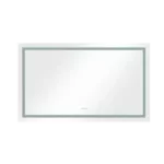 60*36 LED Lighted Bathroom Wall Mounted Mirror with High Lumen+Anti-Fog Separately Control+Dimmer Function