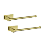 2 Pack Paper Towel Holder Wall Mount, Brushed gold Paper Towel Holder Under Cabinet, Self Adhesive Paper Towel Holders, Kitchen Towel Holder for Kitchen Organization and Storage (12inch, 2 Pack)