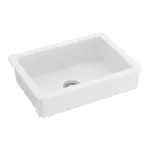 30"L x 19" W Farmhouse/Apron Front Ceramic Kitchen Sink in White