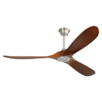 60 in. 6-Speed Ceiling Fan in Brushed Nickel with Remote