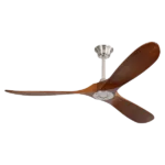 60 in. 6-Speed Ceiling Fan in Brushed Nickel with Remote