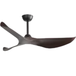 Modern 52 Inch Indoor Ceiling Fan With Dimmable 6 Speed Remote Control 3 Solid Wood Blade Reversible DC Motor For Home