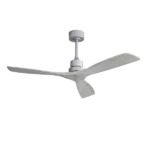 Sofucor 52 Inch Ceiling Fan No Light,3 Blade Ceiling Fan,Indoor Outdoor Ceiling Fan With Remote Control, Noiseless Reversible Dc Motor For Bedroom/Living Room/Farmhouse/Porch,Modern,Silver