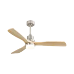 Versatile Noiseless Ceiling Fan with Smart Dimmable LED Light, White