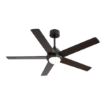 52 Inch Modern Ceiling Fan With 3 Speed Wind 5 Plywood Blades Remote Control AC Motor With Light