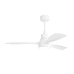 48 in. Indoor White Modern Ceiling Fan with Dimmable Light 6 Speed Reversible DC Motor and Remote Control