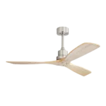 52 in. Indoor/Outdoor 6-Speed Ceiling Fan in Brushed Nickel with Remote Control