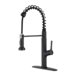 Pull Out Single handle Kitchen Faucet in Matte Black