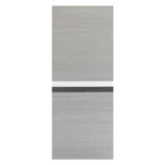 ELF 32" x 84" Melamine Integrated Door Slab + 6.6FT Sliding Track Kit + Adjustable Floor Guider + Pull Handle, Modern Interior Door panel, Protected By 2mm Thick Melamine Layer, Moisture-proof