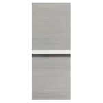 ELF 28" x 84" Melamine Integrated Door Slab + 6.6FT Sliding Track Kit + Adjustable Floor Guider + Pull Handle, Modern Interior Door panel, Protected By 2mm Thick Melamine Layer, Moisture-proof