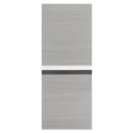 ELF 32" x 80" Melamine Integrated Door Slab + 6.6FT Sliding Track Kit + Adjustable Floor Guider + Pull Handle, Modern Interior Door panel, Protected By 2mm Thick Melamine Layer, Moisture-proof