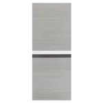 ELF 32" x 80" Melamine Integrated Door Slab + 6.6FT Sliding Track Kit + Adjustable Floor Guider + Pull Handle, Modern Interior Door panel, Protected By 2mm Thick Melamine Layer, Moisture-proof