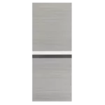 ELF 30" x 80" Melamine Integrated Door Slab + 6.6FT Sliding Track Kit + Adjustable Floor Guider + Pull Handle, Modern Interior Door panel, Protected By 2mm Thick Melamine Layer, Moisture-proof