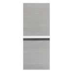 ELF 28" x 80" Melamine Integrated Door Slab + 6.6FT Sliding Track Kit + Adjustable Floor Guider + Pull Handle, Modern Interior Door panel, Protected By 2mm Thick Melamine Layer, Moisture-proof