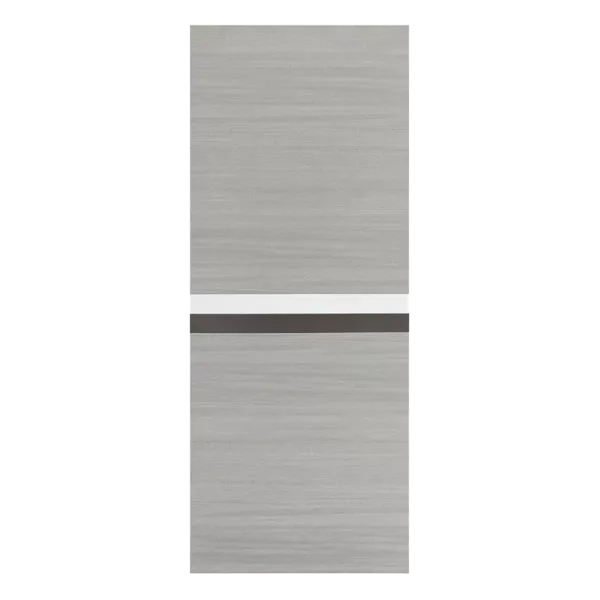 ELF 32" x 80" Melamine Integrated Door Slab + Frame + Casing Kit, Modern Interior Door Panel, Protected By 2mm Thick Melamine Layer, Painting Free, Waterproof, Moisture-proof, Anti Deformation