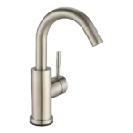 Single Hole Bathroom Faucet in Brushed Nickel