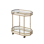 ACME Lacole Serving Cart, Champagne & Mirror